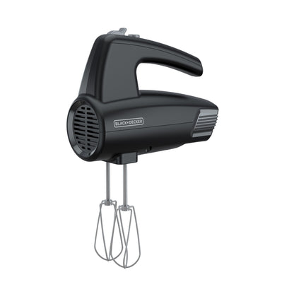Emery Jensen hand mixer with 5 speed settings and 285W power, featuring beaters and ergonomic grip.