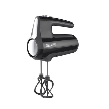 Black Emery Jensen hand mixer with 5-speed settings, compact design, and ergonomic handle for easy mixing.