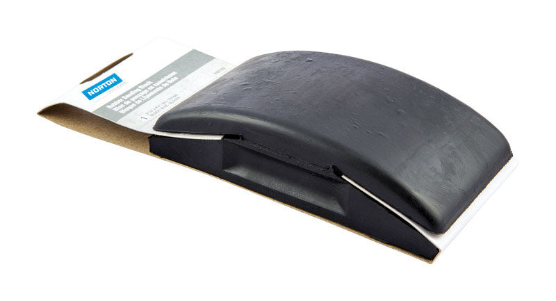 Emery Jensen rubber sanding block for hand sanding, with a textured surface for smooth finishing and material removal.