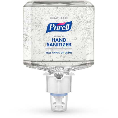 Emery Jensen Advanced Hand Sanitizer bottles in a pack of 2, clear gel sanitizer for hand hygiene.