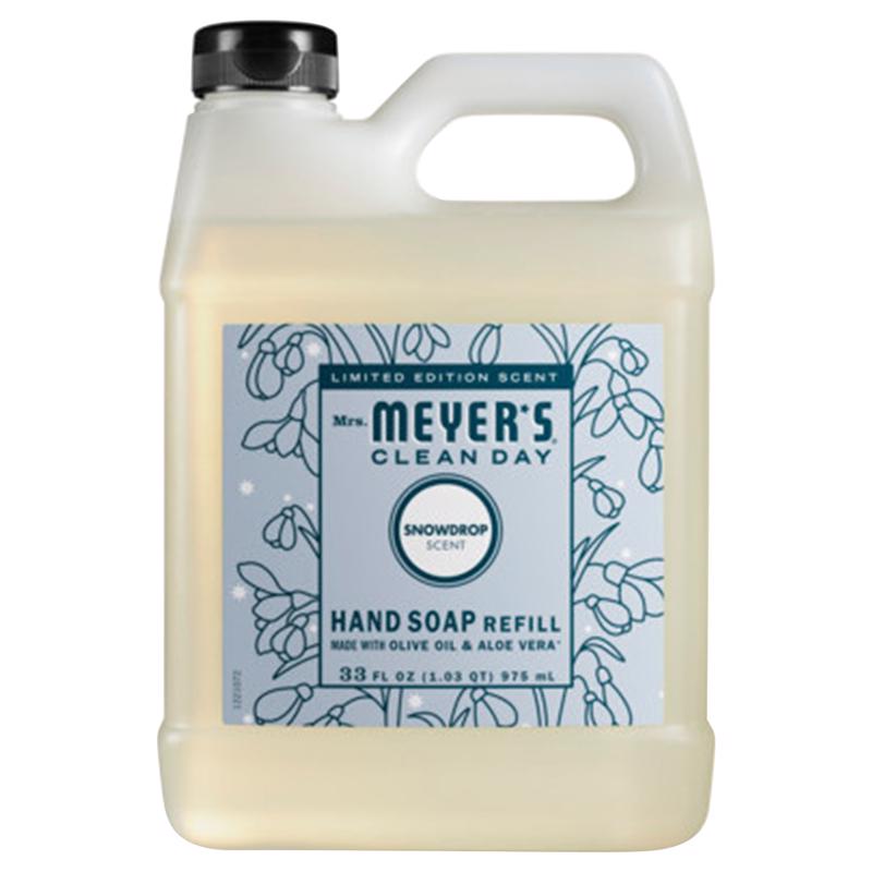 Emery Jensen hand soap, household rinse-free snowdrift scent in a 33 fl oz bottle, suitable for handwashing and hygiene.
