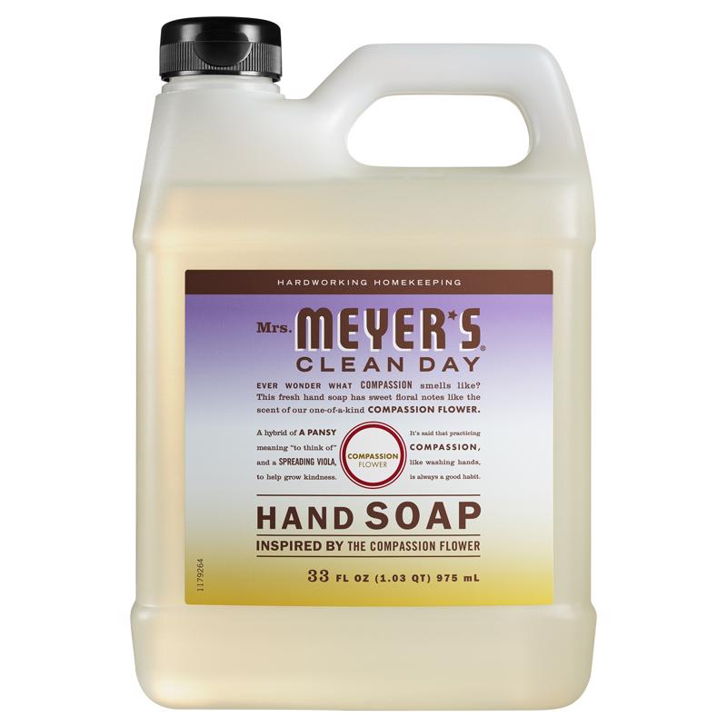 Emery Jensen household hand soap in a 33oz pump bottle, featuring a fresh floral scent and gentle cleansing formula.