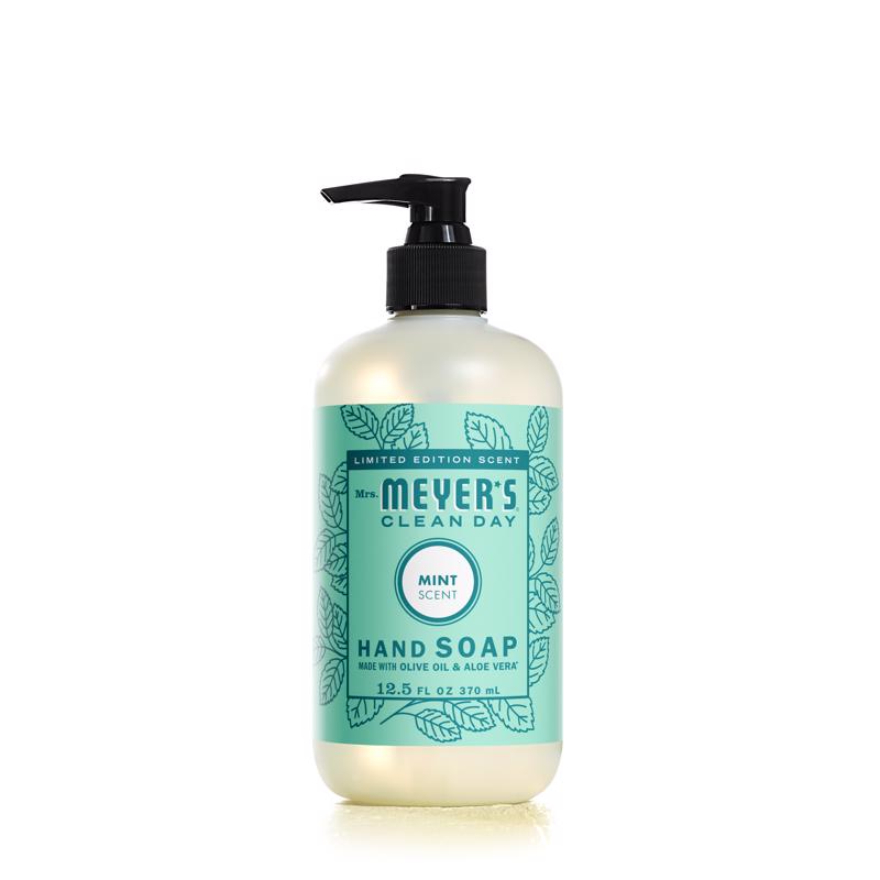 Emery Jensen mint hand soap, 12.5 oz bottles, pack of 6, household hand cleanser with refreshing mint scent