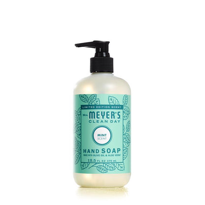 Emery Jensen mint hand soap, 12.5 oz bottles, pack of 6, household hand cleanser with refreshing mint scent