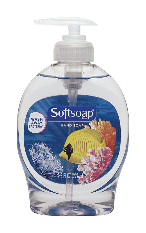 Emery Jensen SoftSoap Aquarium hand soap bottles, 7.5oz each, pack of 6, household hand cleaning with aquatic-themed packaging