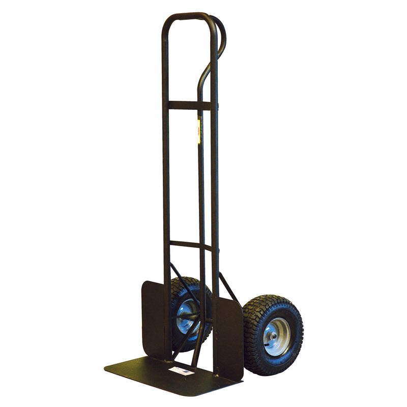 Emery Jensen hand truck with P-handle, designed for 1000 lb load capacity, featuring durable metal construction.