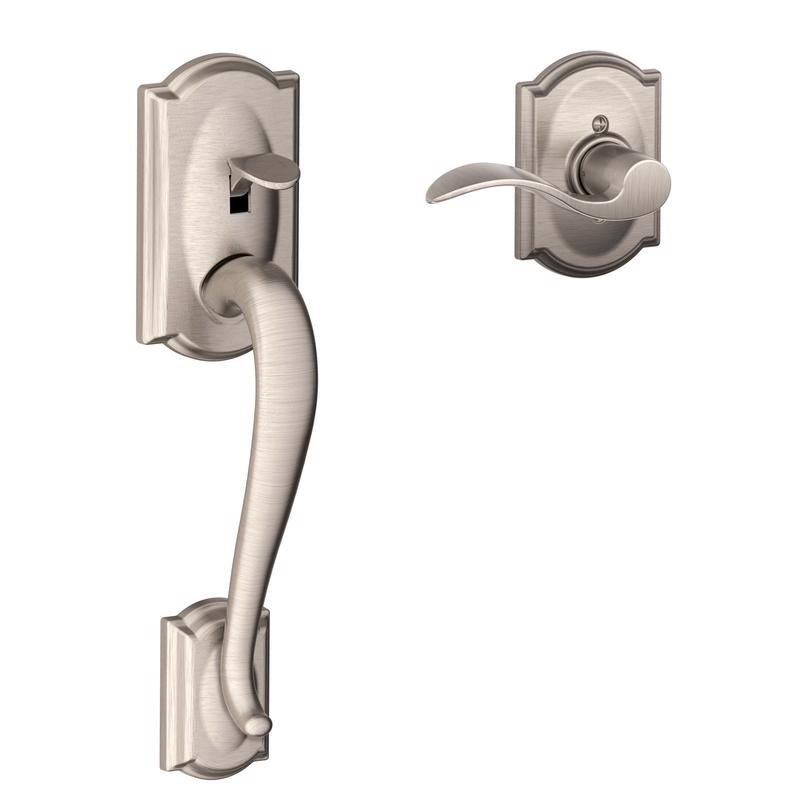 Emery Jensen Camelot HandleSet SN with sleek metal finish, featuring a modern handle design for secure door entry.