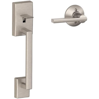 Emery Jensen Century STNCKL handle set featuring sleek, modern door handles with a brushed finish and contemporary design.