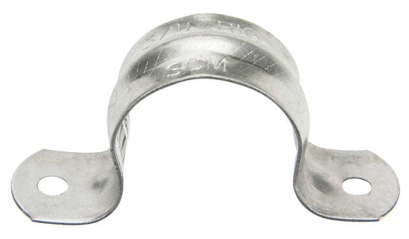 Emery Jensen 1-1/2 inch tube strap hanger for secure pipe or conduit support, featuring durable construction and adjustable fitting.