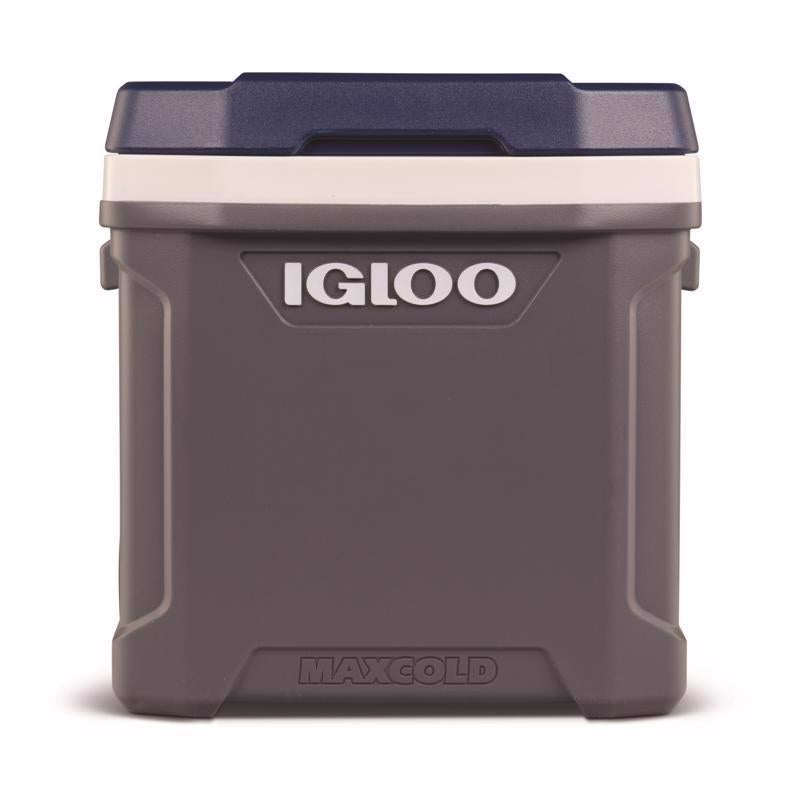 Gray Emery Jensen 62QT hard-sided cooler wheel, sturdy and durable for outdoor cooling and transportation.