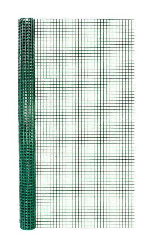 Emery Jensen hardware cloth in green, 36-inch by 5-foot size, 1/2-inch grid, durable metal fencing material.