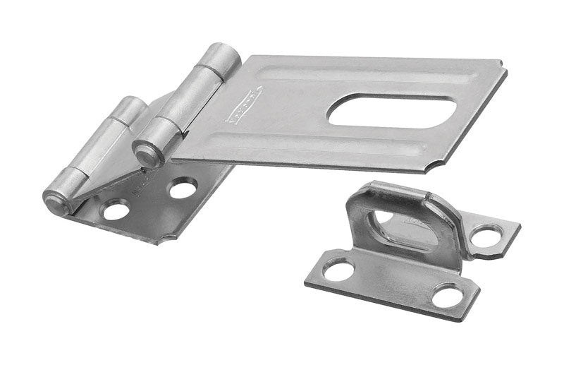 Emery Jensen DBL HNG SAF HASP zinc alloy hasp with 3.25-inch length for secure locking and storage.