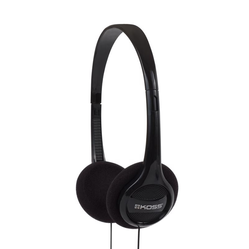 Black on-ear headphones by Emery Jensen with cushioned ear pads and adjustable headband, designed for comfortable listening.