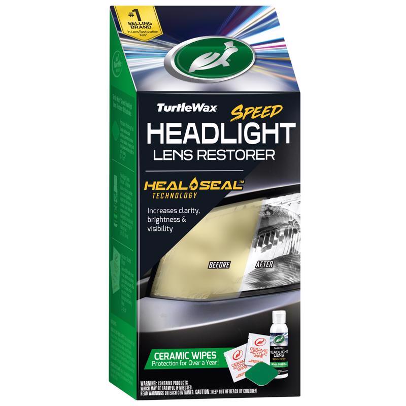 Emery Jensen headlight lens restorer kit for repairing and restoring cloudy or yellowed headlights and taillights.