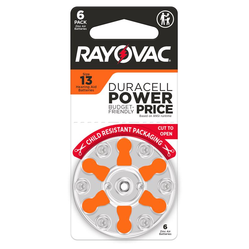 RV HRNG AID BTRY 13 6PK