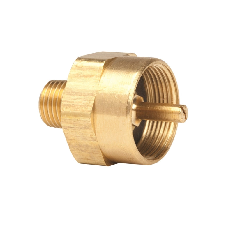 Emery Jensen ADAPTR LP 1"F TOSS1/4MPT heater part, showing a metal connector with threaded fittings on a white background.