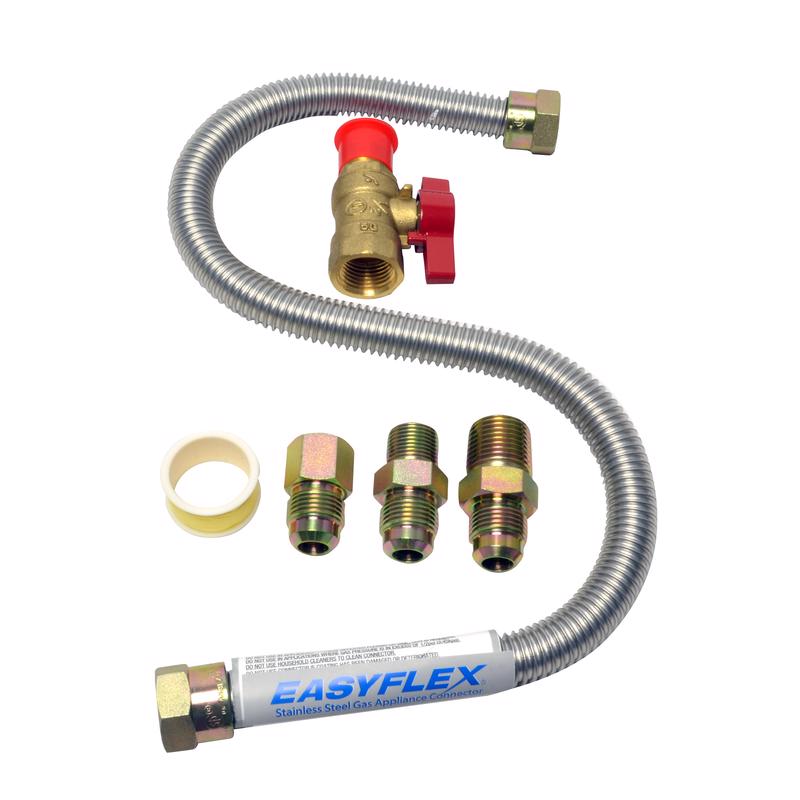 Emery Jensen Connect Gas Hookup Kit for heater parts and accessories, includes hoses and fittings for safe gas connection.