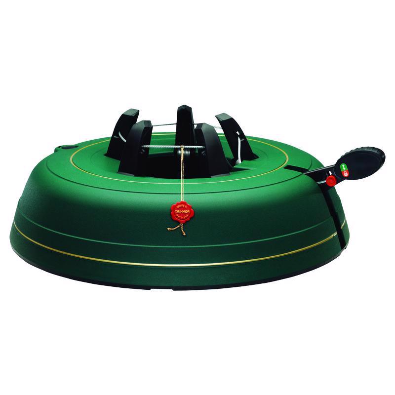 Heavy-duty XXL Genie Tree Stand by Emery Jensen for supporting large Christmas trees, durable metal construction.