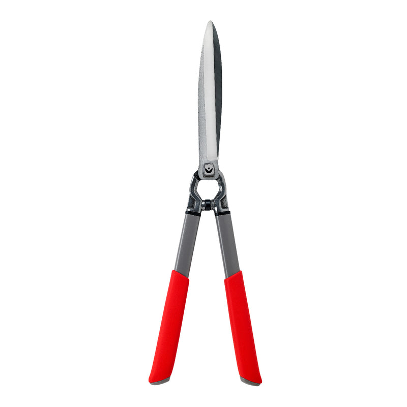 Emery Jensen 10-inch hedge shears with ergonomic handles, ideal for trimming and shaping garden hedges and shrubs.