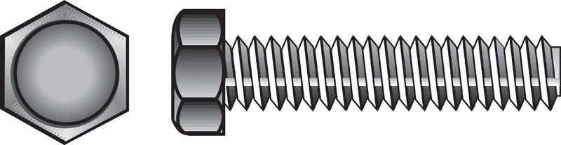 Emery Jensen Grade 2 hex tap bolt 3/8 inch by 1.5 inch, showing the threaded metal bolt with hex head for fastening.