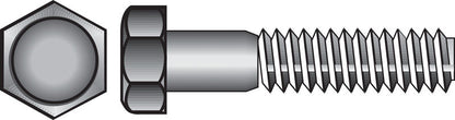 Emery Jensen Grade 2 hex USS Z bolt, 3/4x3 inch size, showing shiny steel finish and threaded shaft for heavy-duty fastening.