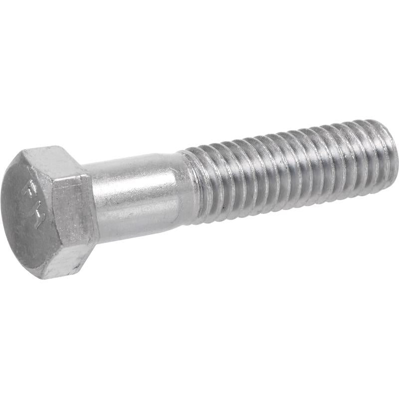 Emery Jensen HEX Grade 2 USS Z bolt in 3/8x6 1/2 inch size, showing the zinc-coated hex bolt with threading and head.
