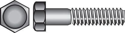Hex grade 2 USS Z bolts by Emery Jensen, 5/16x1/2 inch size, showing the zinc-plated steel construction with hex head design.