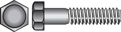 Emery Jensen HEX Grade 2 USS Z Bolt 5/8x2 inches showing the smooth zinc finish and hex head for heavy-duty fastening.