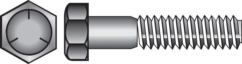 Emery Jensen HEX Grade 5 Coarse bolt, 1/4x3 inches, standard steel fastener with coarse threading, for heavy-duty applications
