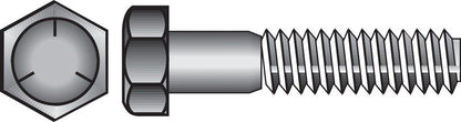 Emery Jensen HEX Grade 5 Coarse bolt, 3/4 inch by 2 1/2 inches, showing the hex head and threaded body.