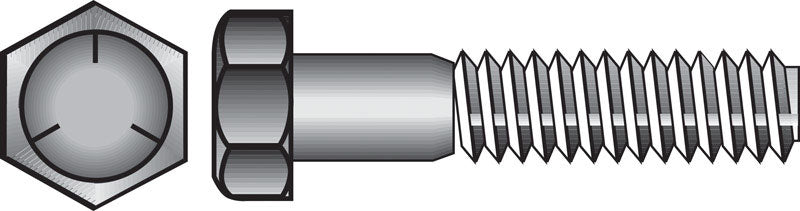 Emery Jensen USS HX CP Grade 5 coarse hex bolt, 3/4 inch by 2 inches, with a rugged metallic finish.