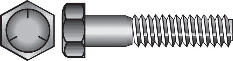 Emery Jensen HEX Grade 5 Coarse USS HX CP bolt, 3/4 inch diameter, 6 inches long, with coarse threading for industrial use.
