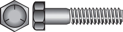 Emery Jensen USS HX CP Grade 5 Coarse hex bolt, 5/16 inch by 1/2 inch, showing the textured coarse threading and hex head.