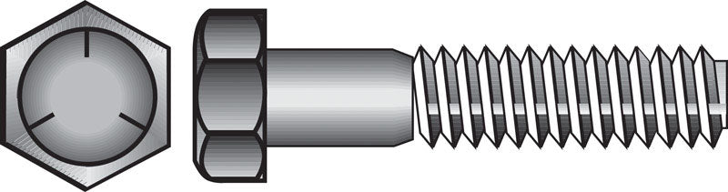 Emery Jensen Grade 5 Coarse Hex Bolt, 5/16 inch diameter, 4 inches long, with a coarse thread for heavy-duty fastening.