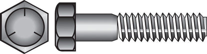 Emery Jensen HEX Grade 5 Coarse bolt in 7/16x2 size, showing the hex head and threaded shaft on a white background.