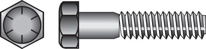 Emery Jensen HEX Grade 8 Coarse bolt, 1/2x3 inch size, showing the threaded coarse thread and hex head for fastening.