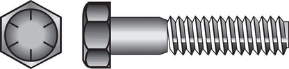 Emery Jensen HEX Grade 8 Coarse bolt in a 1x4 size, showing the threaded, coarse-grain metal fastener.