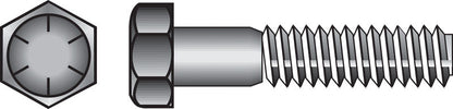 Emery Jensen Grade 8 Coarse Hex Bolt, 3/4 inch by 2 inches, with a sturdy metal finish.