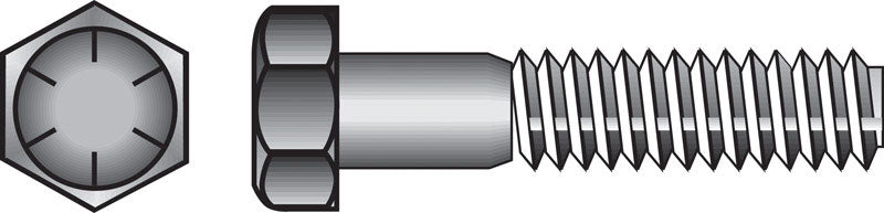 Emery Jensen HEX Grade 8 Coarse bolt with 3/8 inch by 3/2 inch size, showing the threaded hex head and metallic finish.