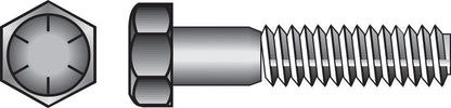 Emery Jensen Grade 8 coarse hex bolt, 5/8 inch by 3 1/2 inches, with a sturdy metal finish and hexagonal head.