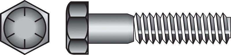 Emery Jensen HEX Grade 8 Coarse bolt with 9/16-inch diameter and 3-inch length, showing threading and hex head design.
