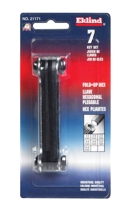 HEX KEY SET 1.5-6mm FOLD