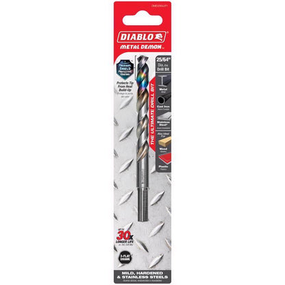 DRLL BT 3-FLT 25/64" 1PC