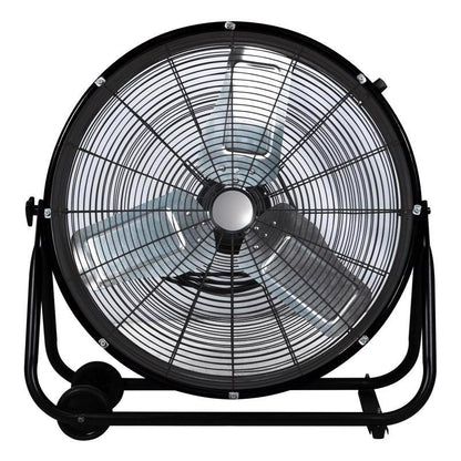 DRUM FAN BLACK 24"