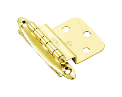 HINGE 3/8INSET BRT BRASS