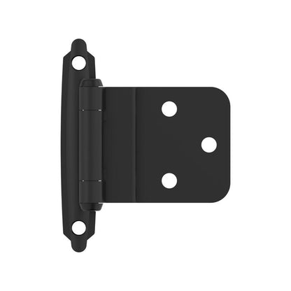 INSET HING MATTE BLK 2PK