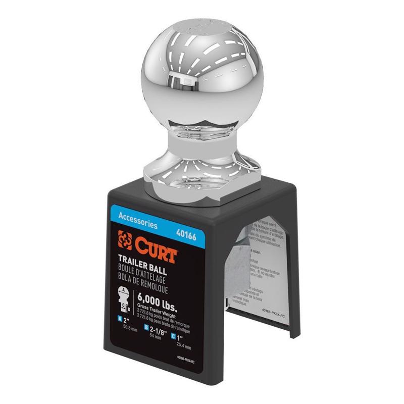 HITCH BALL STL SV 6K LB 2"