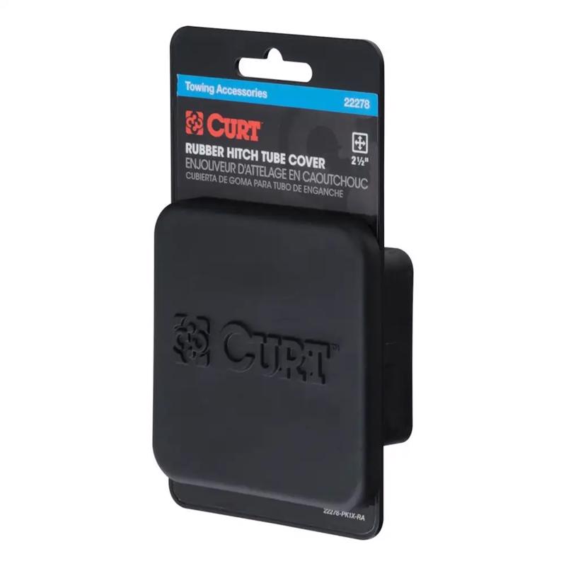 HITCH COVER RBR BLK 2.5"