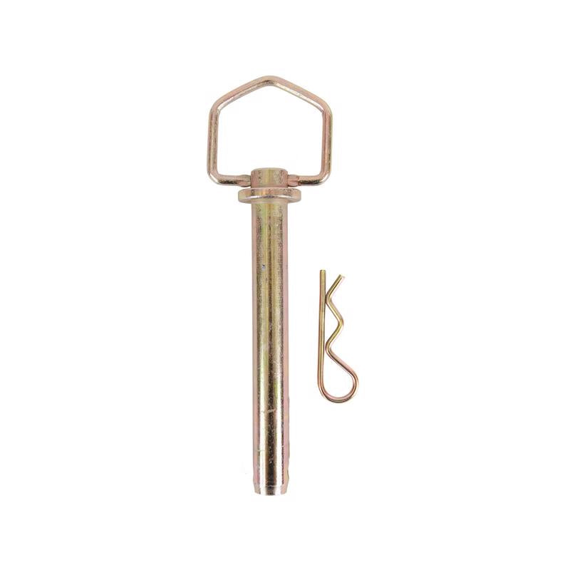 Emery Jensen zinc-plated hitch pin clip, 5/8 inch diameter, designed for securing trailer couplings and towing equipment.