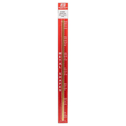 Brass hobby craft metal rods, 3/64 inch x 12 inches, Emery Jensen 4-pack, ideal for jewelry and model-making projects.